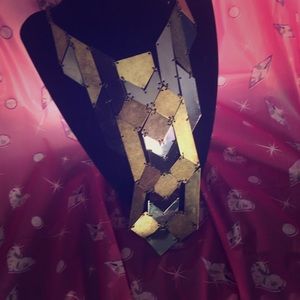 Two color of metals necklace